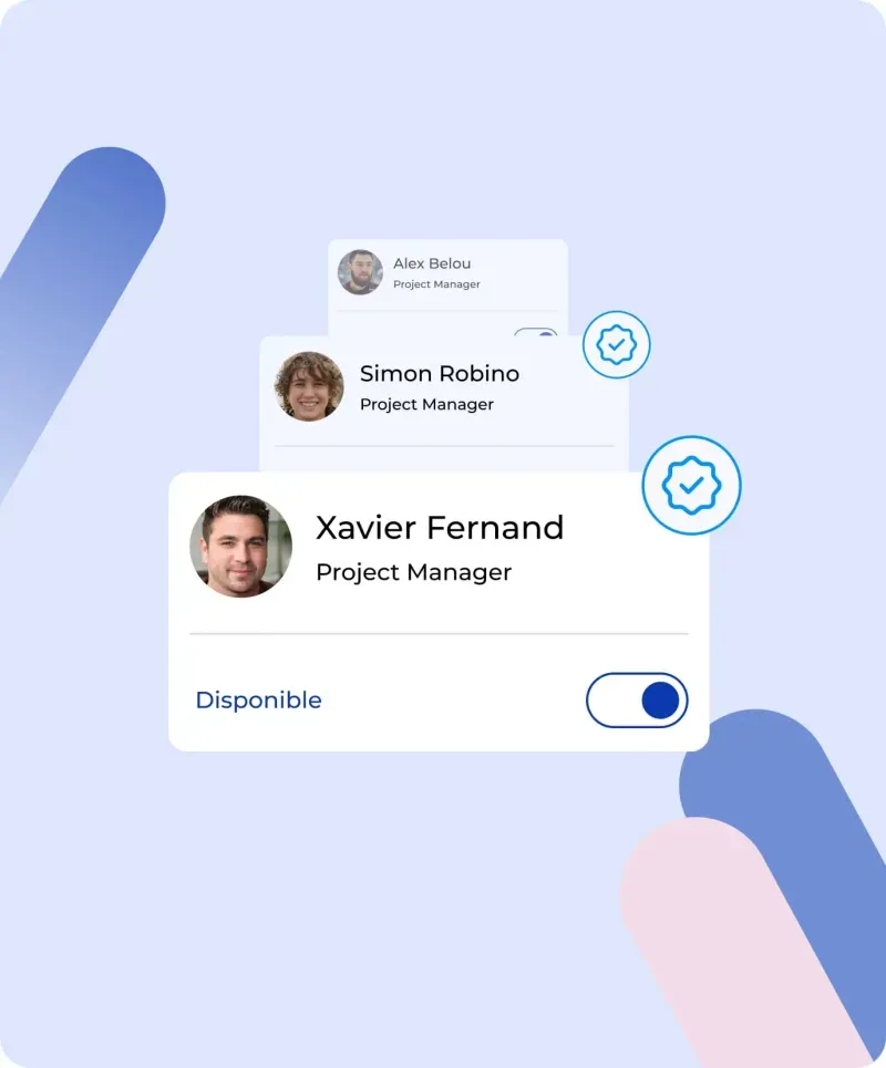 L'application Muzzo : les fiches candidats validées, prêtes pour l'entretien.